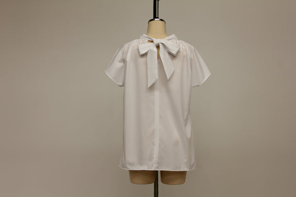 No.W013 BACK RIBBON BLOUSE