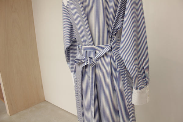 No.W015 STRIPE LONG SLEEVE SHIRT DRESS