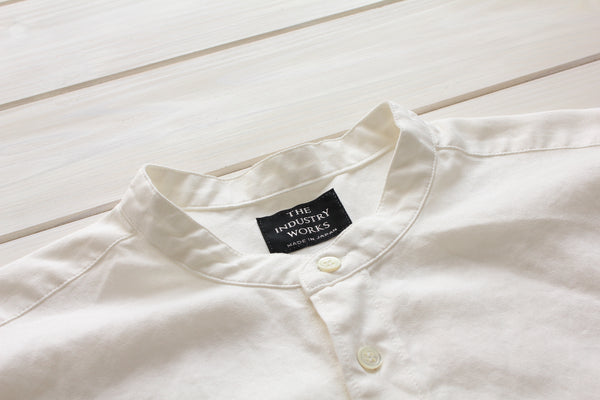 No.181-183 WASHI SHORT SLEEVE BAND COLLAR SHIRT