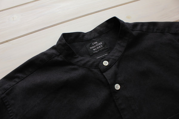 No.181-183 WASHI SHORT SLEEVE BAND COLLAR SHIRT