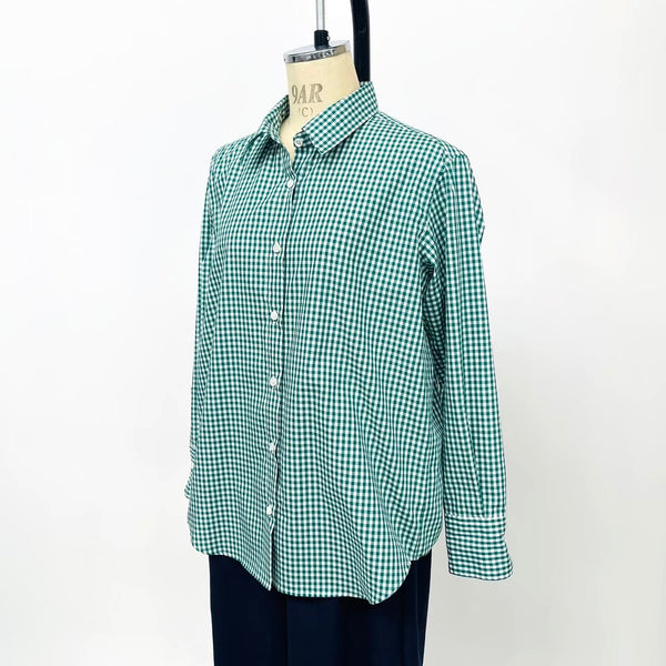 No.W019 GINGHAM COTTON SHIRTS