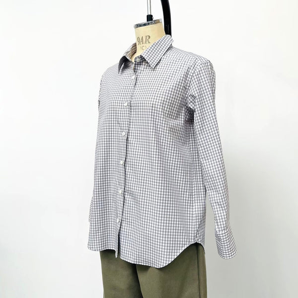 No.W019 GINGHAM COTTON SHIRTS