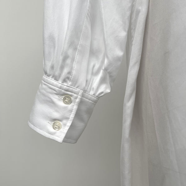 No.W018 WHITE COTTON SHIRT DRESS