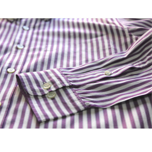 【Custom Order】No.021 BUTTON DOWN STRIPE SHIRT