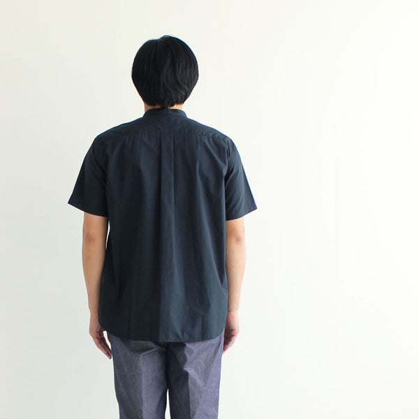 No.065-067 SUPIMA COTTON BAND COLLAR SHORT SLEEVES SHIRT